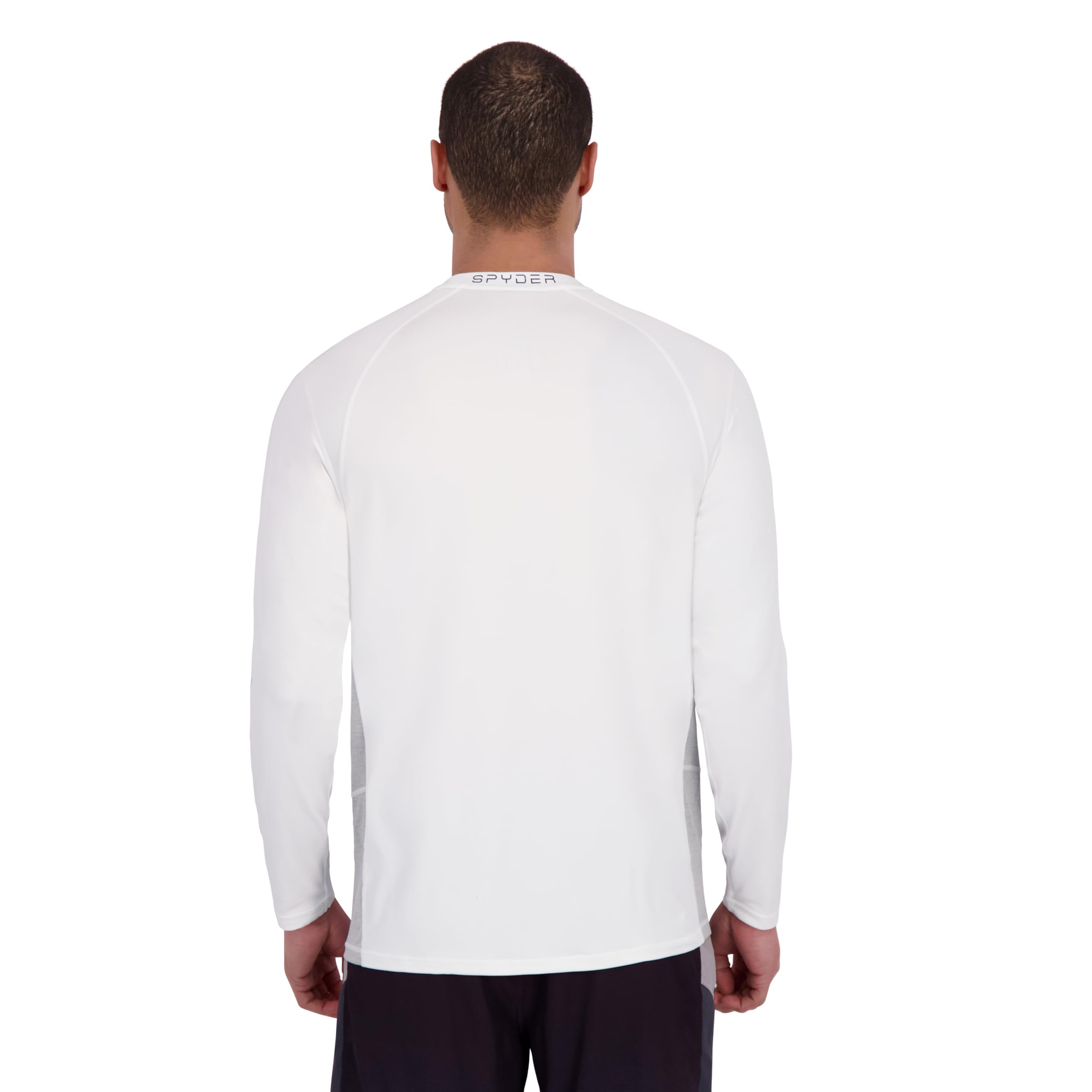 Spyder Herren Long Sleeve Rashguard – UPF+, Quick-Dry, Swim, Surfing, Hiking, Workouts Rash-Guard-Shirt