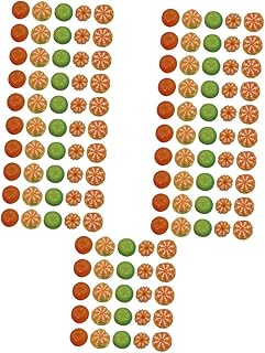 ibasenice 250 Pçs Brincos Artificiais De Laranja Feitos À Mão Decorações De Laranja Decoração De Mesa Laranja Pulseira De Frutas Falsas Pingente De Laranja Acessórios Para Casa De Bonecas