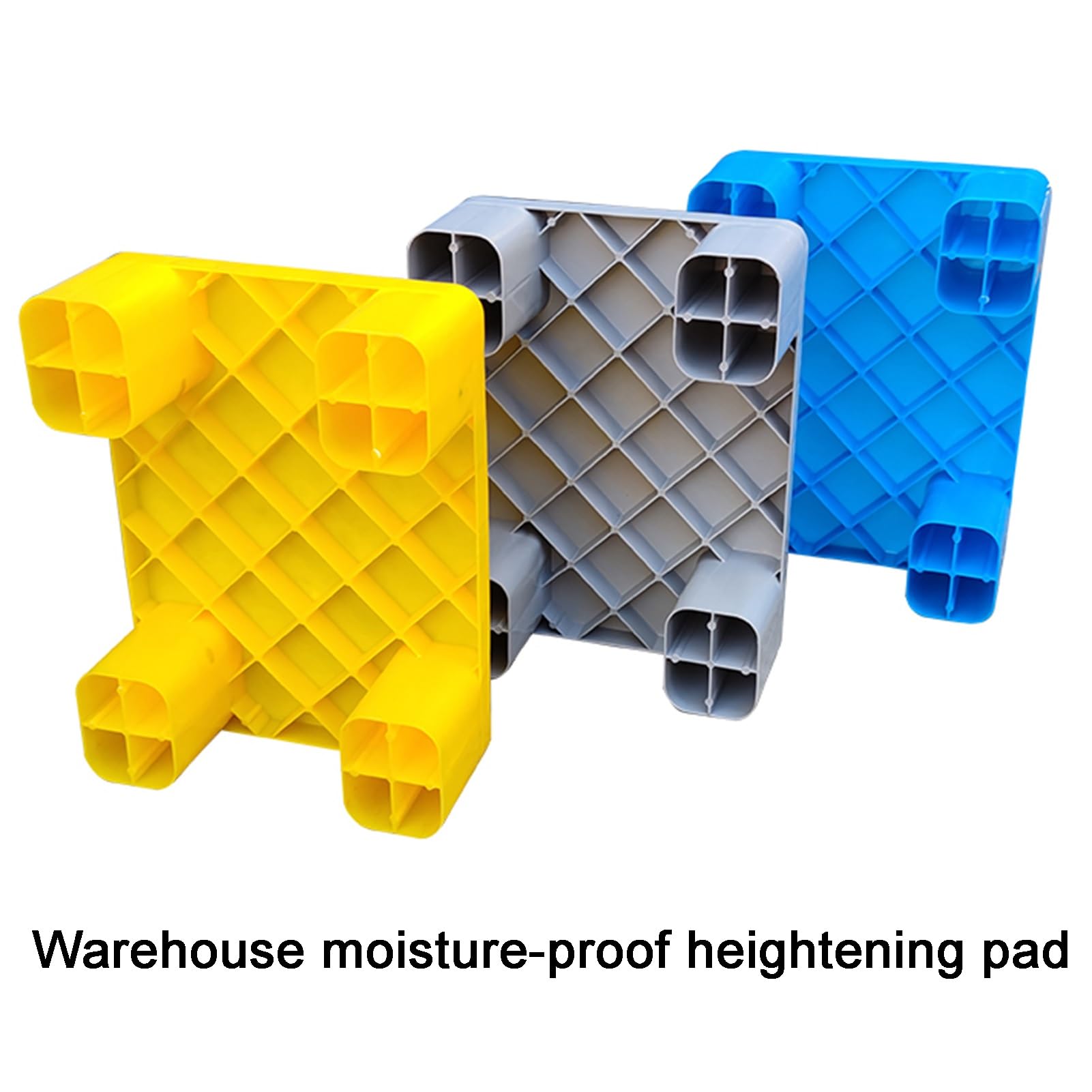 Palettes En Polyéthylène Emboîtables, Palettes De Sol,Palettes En Plastique Pour Restaurants Cuisines Magasins Supermarchés Sous-sol Stockage Entrepôt(Grey,40x30x12cm)