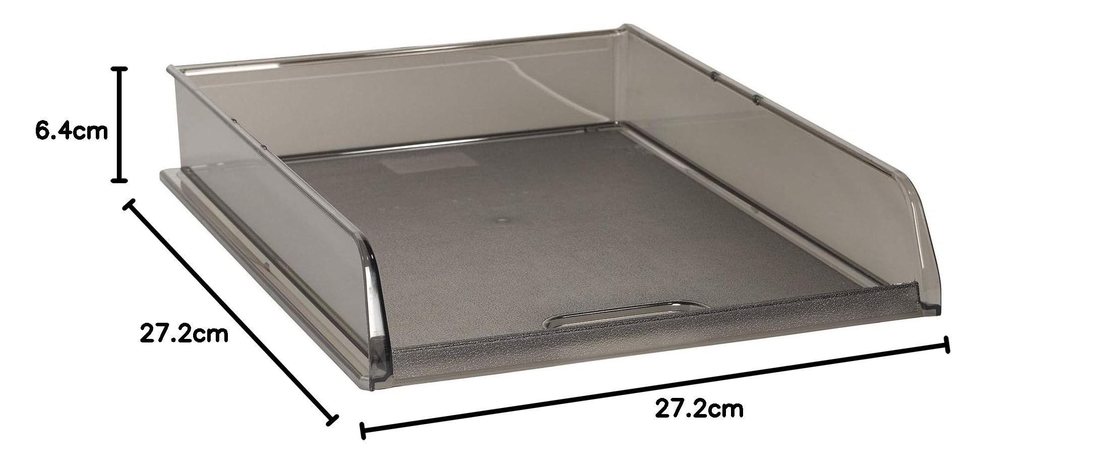 Exacompta - 10027D - juego de 6 bandejas subcarpetas de fundas B4 - dimensiones 35,4 x 27,2 x 6,4 cm - para documentos formato B4 - subcarpetas o subcarpetas - color gris traslúcido