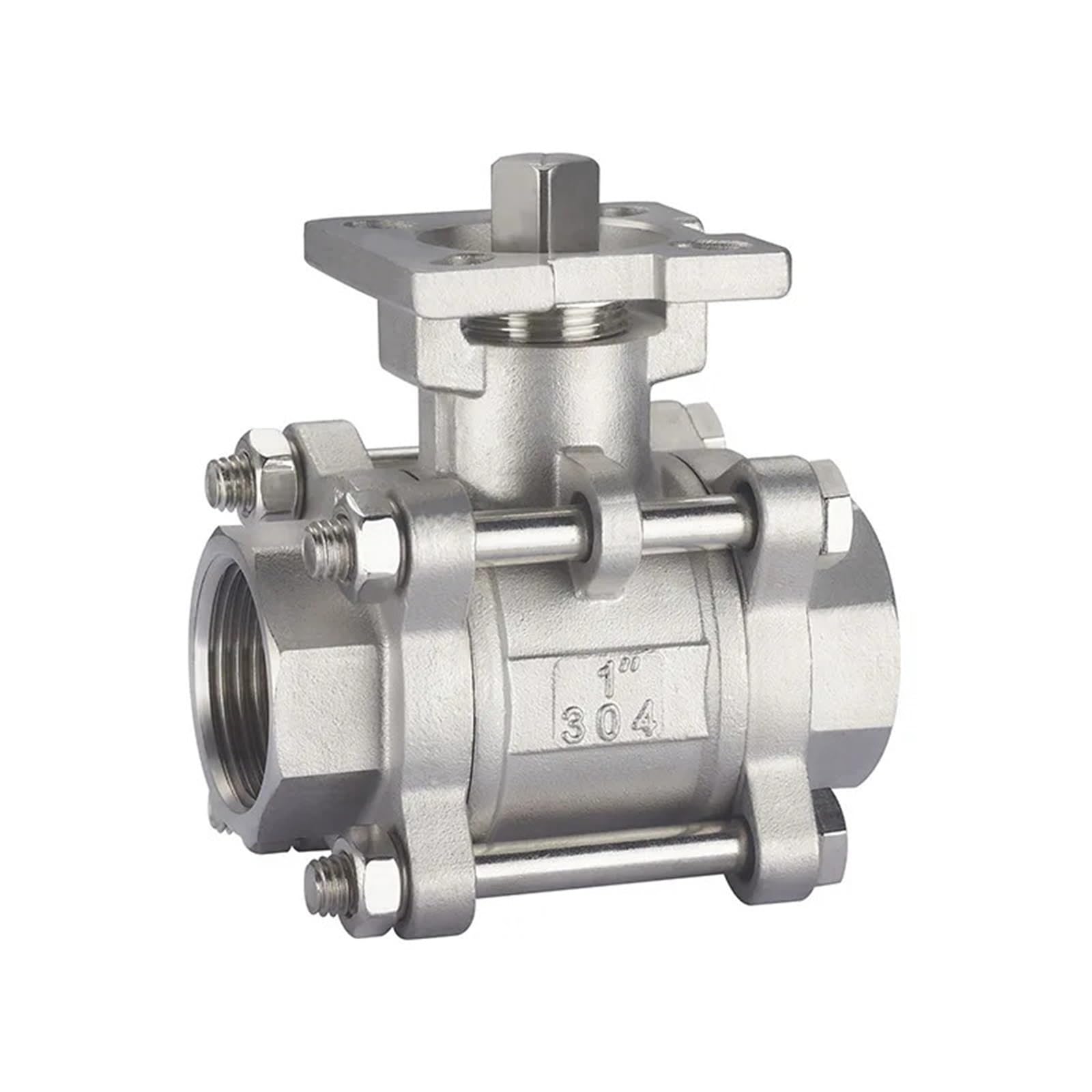 Vanne à bille 3 pièces inox pour stopper les fuites filetage femelle 3/4 1 pouce