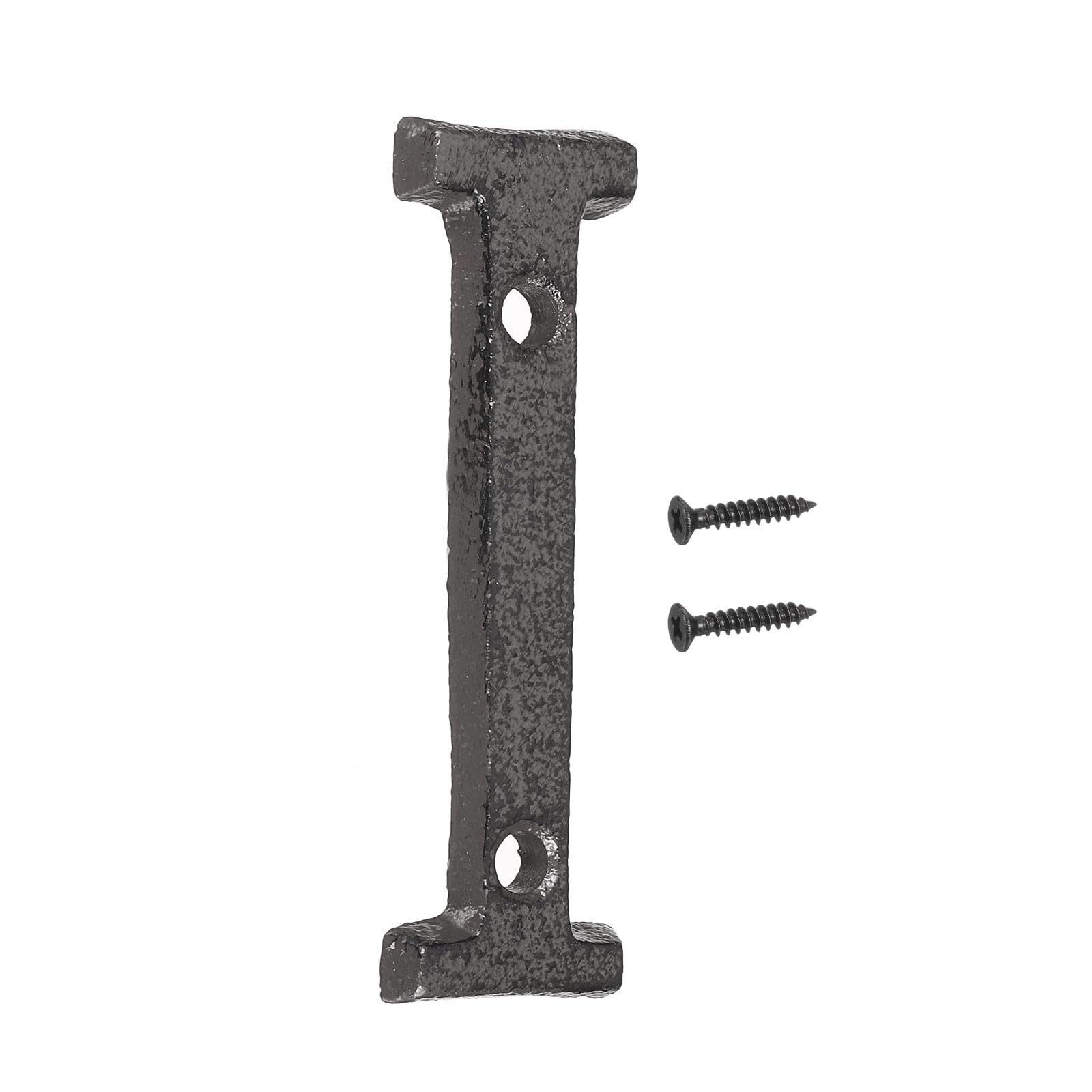 sourcing map House Numbers and Letters, 75mm Cast Iron Metal Vintage Address Letters for Outside, Solid House Number with Screws for Apartment Office Hotel Room Signs(Letter I)