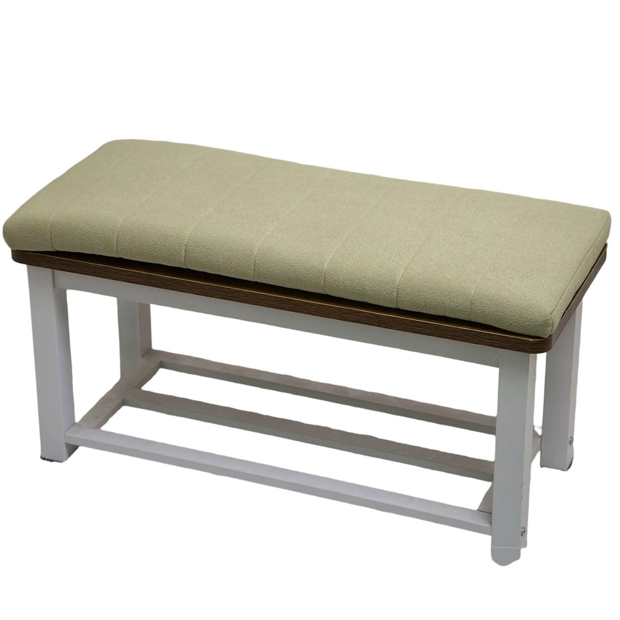 PLCIVSA Outdoor/Indoor Bench Cushion 80/90/100/120/150/180cm×40/30cm 2/3 seater Non-Slip Long Seat Cushion for Bay Window,Entryway Chair,Sofas & Porch Furniture with Zipper(Green,30x100cm)