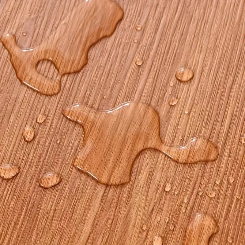 Image of Self-Adhesive Vinyl Flooring & Walls Covering, Waterproof, Removable Oil-Resistant Floor Sticker,Peel Stick Wallpaper for Kitchen Living Room Floor Stickers (Brown, 60 x 121 cm)