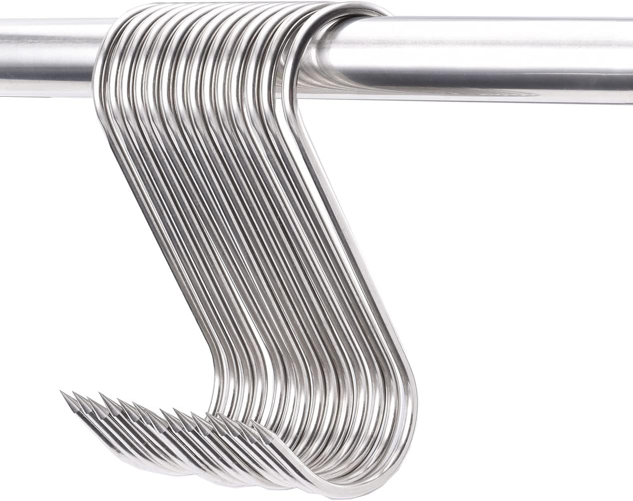 HONSHEN 20 pcs 5 Inch Meat Hooks SHook, Stainless Steel Meat Hook for