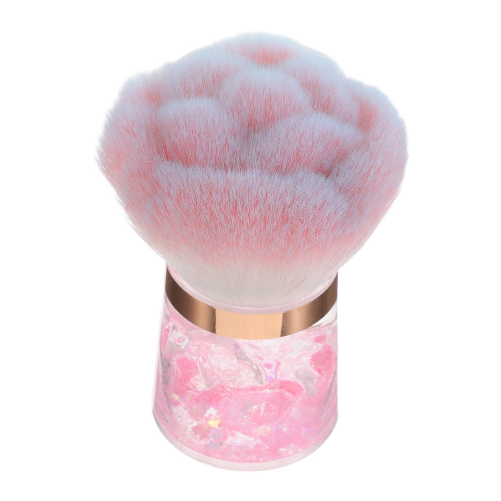 PartyKindom Flower Shaped Collector Brush for Nail Art Portable and Lightweight Manicure Tool with Elegant Design for Salon and Home Use