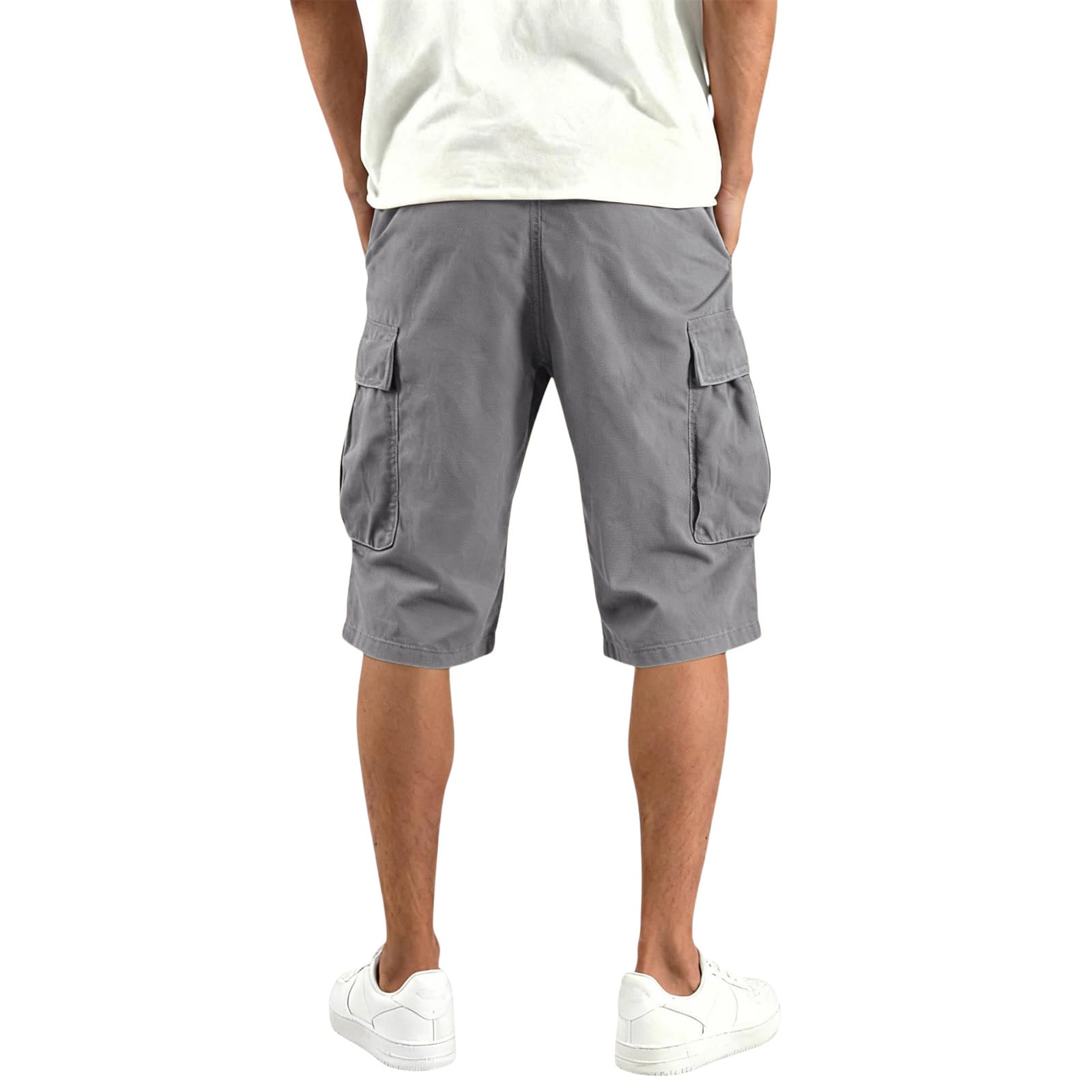 MOKBAY Men's Cargo Shorts Sport Elastic Military Trousers Summer Lightweight Short Shorts Pocket Hiking Work Bermuda Bermuda Shorts - 5