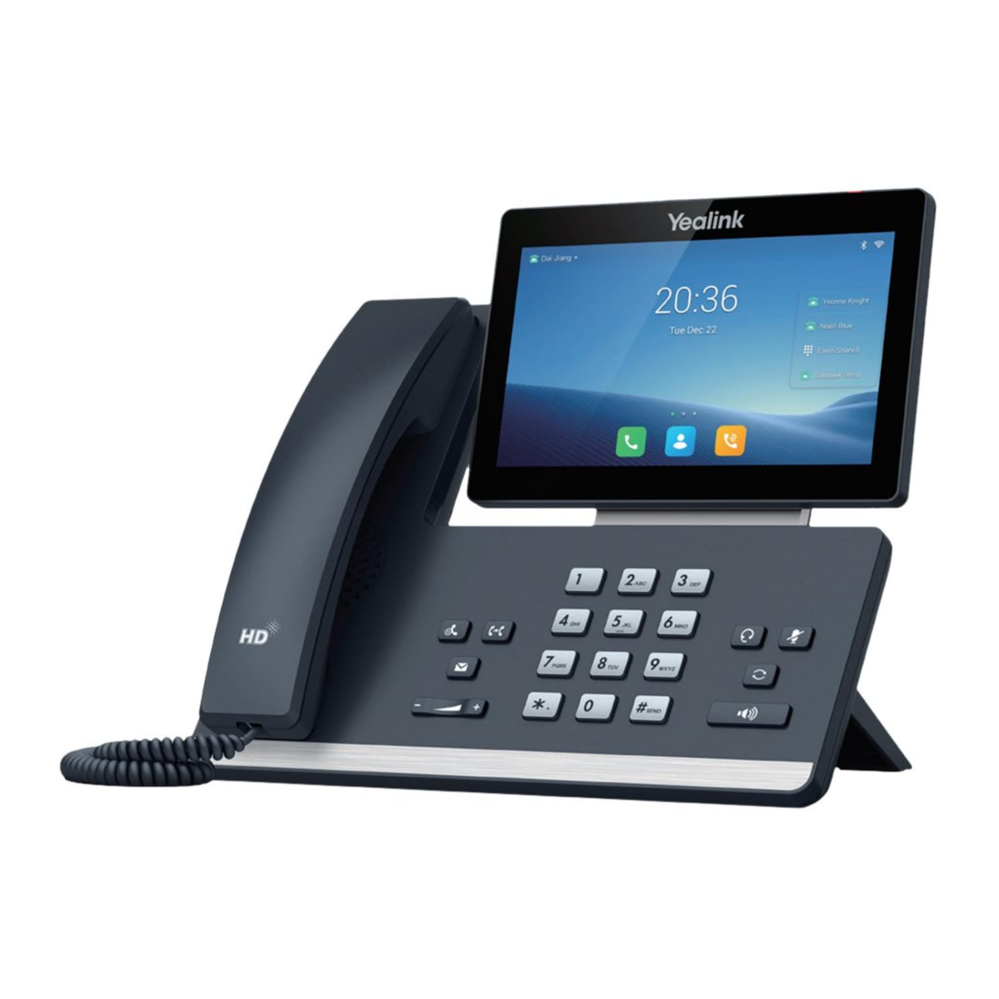 Yealink Black Sip-T58w Elite Ip Power Over Ethernet Smart Business Phone With Optimal Hd Voice Technology And 7 Inch Adjustable Touch Screen Lcd Display (1024 X 600 Pixel)