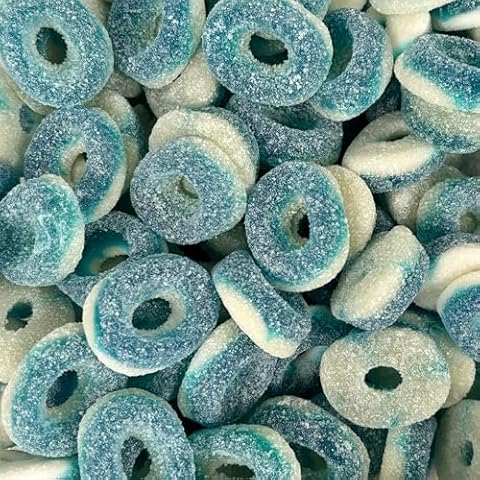 Raspberry Rings 500g Share Bag by The Gourmet Sweet Company Cover