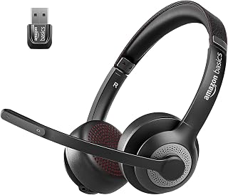 Amazon Basics Pro Series Noise Cancellation Tri Mode On-Ear PC Headphone with Mic | 2.4 GHz Wireless | Bluetooth | Wired C... Price In India