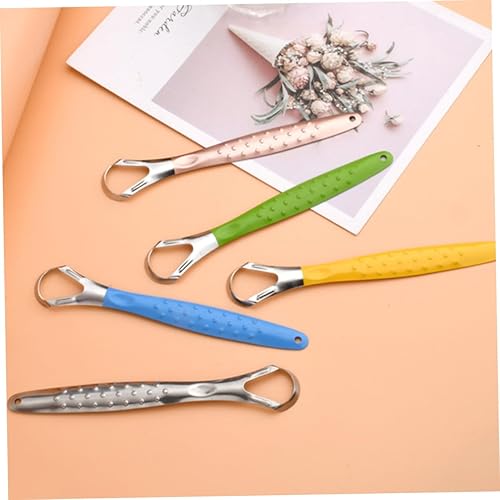 Metal Tongue Scraper 3-Pack - Stainless Steel Fresh Breath Tool