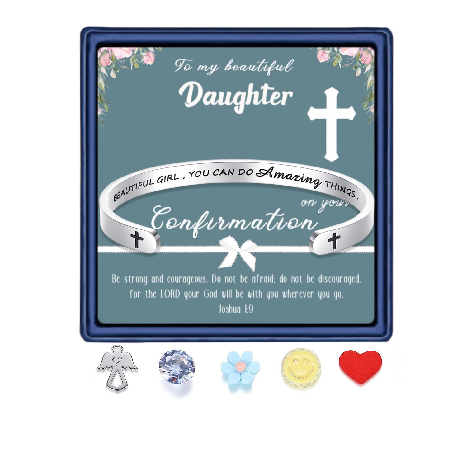 SAM &amp; LORI Confirmation Gifts/First Communion Gifts-Bracelet for Goddaughter Daughter Niece Granddaughter