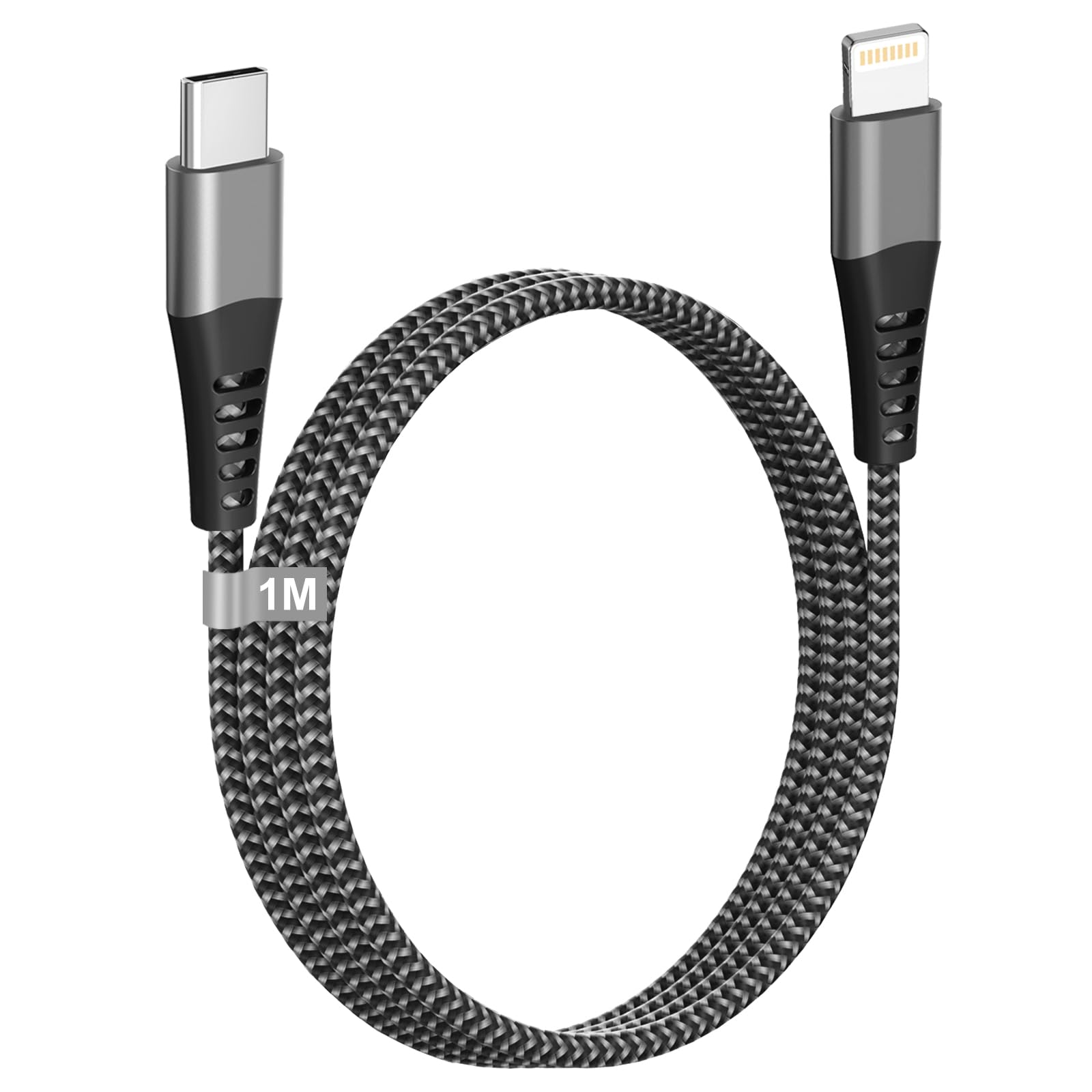 Cavo USB C Lightning 1M[Certificato Apple MFi], Cavo iPhone USB C Cavo lightning USB C Cavetto iPhone Filo Nylon Cavo Caricatore iPhone Carica Rapida per iPhone 14 13 12 11 Pro Max/Mini/XS/XR/8/iPad