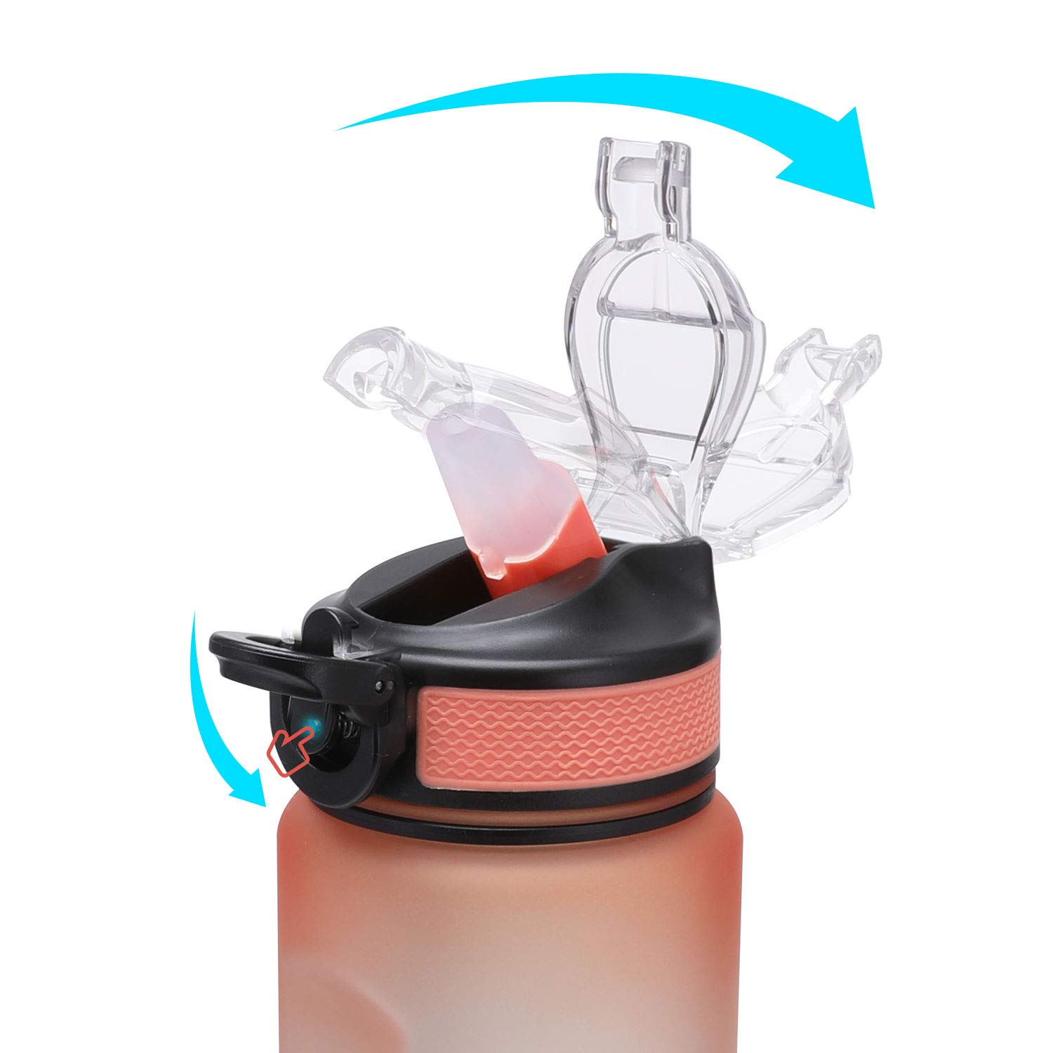 Amazon | 水筒 1リットル 子供 直飲み 1000ml ワンタッチ