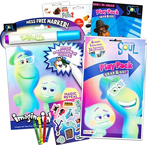 Amazon.com: Disney Soul Movie Imagine Ink Book Set Kids ...