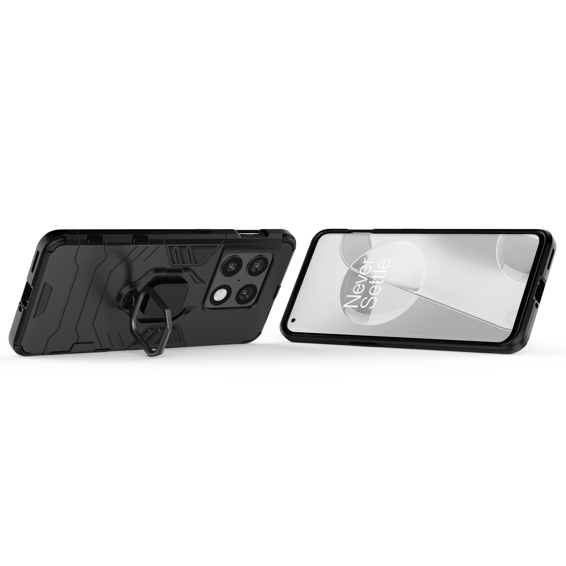 FTRONGRT OnePlus 10TS Cover,Hybrid Dual Layer TPU+PC Custodia, Durevole