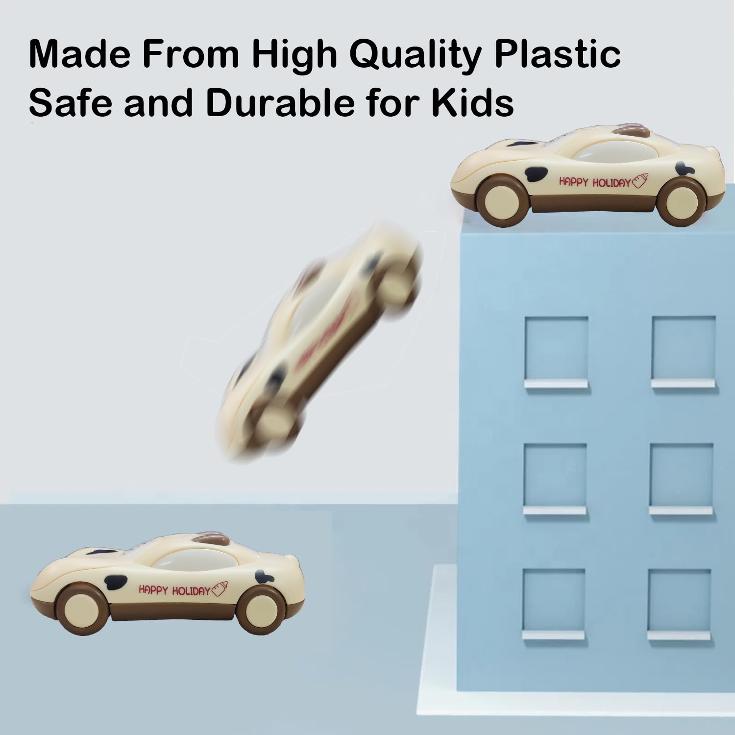VGRASSP Pull Along Phone Car Toy for Kids - Lovely Model, Multiple Modes, Spreading Colorful Lights, Volume Adjustment, Dynamic Sound and Great Music - Multicolor (Color As Per Stock) - Image 8 thumbnail