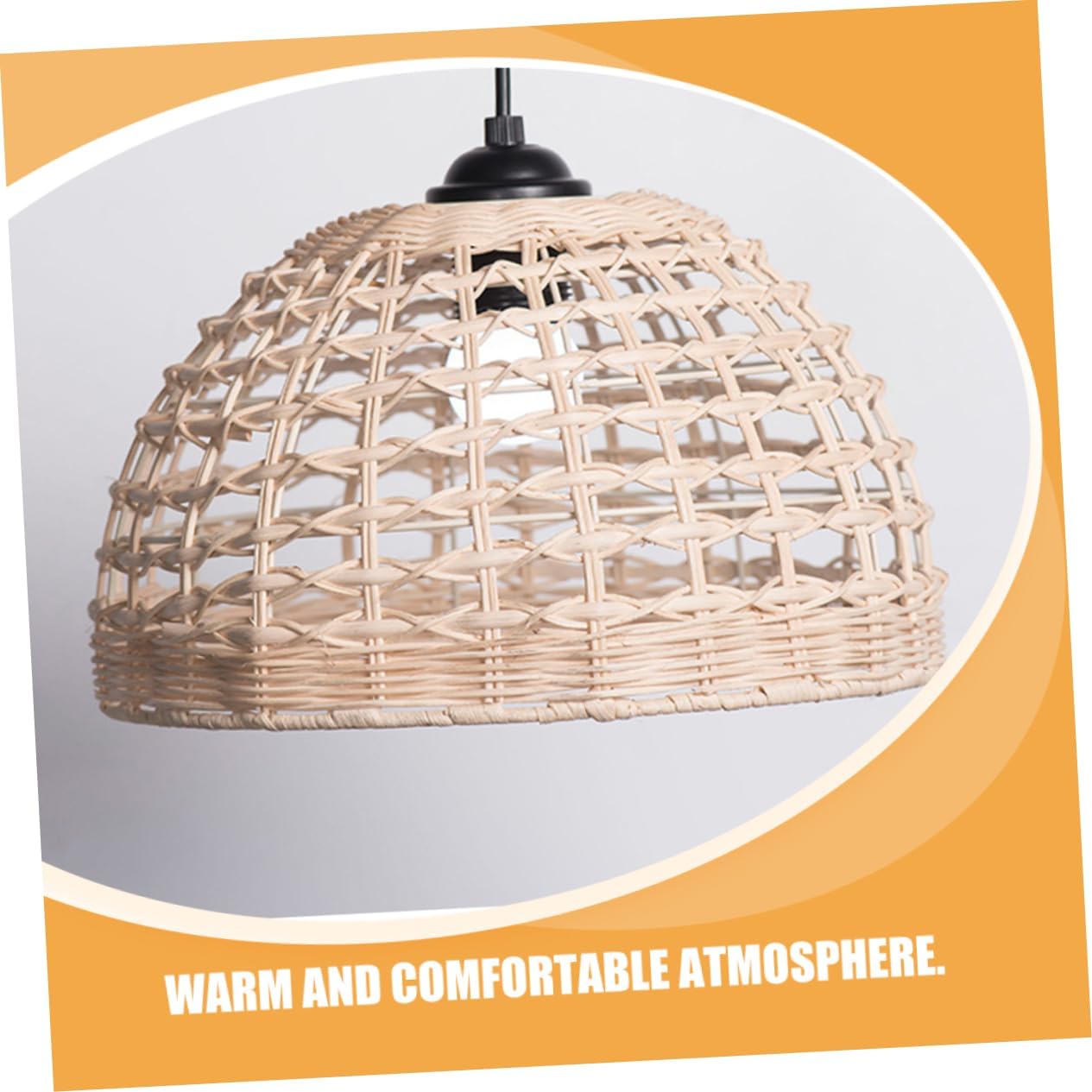 Mipcase Pendant Lampshade Replacement Retro Ceiling Lamp Shade Chandelier Shades Woven Design