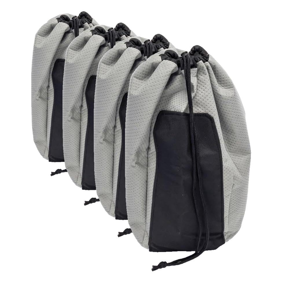 Image of Camco EAZ-Lift Electric Tongue Jack Head Cover - Features 3 Layers of Water-Resilient Breathable Material & Adjustable Drawstring Closure - Measures 18 inch (H) x 7.5 inch (W) x 8.5 inch (L) (48356) (Pack of 4)