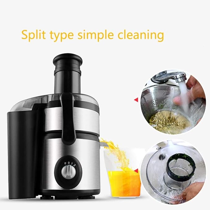 Extractor de Jugos Lento Prensado en Frío Boca Ancha 77mm 800W 220V miniatura 4
