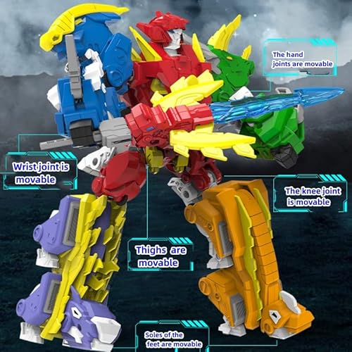 Stoulkd Dinosaur Toys Robot Action Figures Deformation 5-In-1 Dragon Take Apart Toys For Boys And Girls Ages 6-12 #TOP5