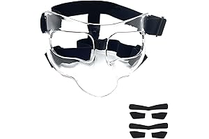 Unobstructed Vision Protection: Baseball Face Guard for Broken Nose, Sports and Games