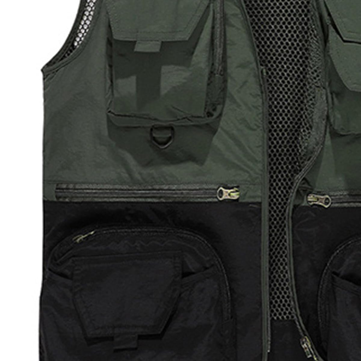 YOUTHUP Gilet da Pesca da Uomo Gilet da Caccia per Lavoro Pratico Estivo all'aperto Gilet da Caccia Multitasche per Fotografia di Viaggio