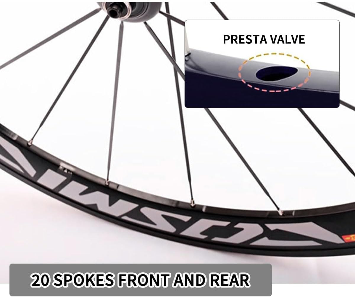 Koła do roweru szosowego 700C/30/40/50 mm, super lekka obręcz/hamulec tarczowy, piasta z włókna węglowego do kół 7 do 11 biegów