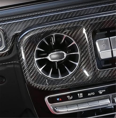 Miniatura 4 de Cubierta de panel de salida de aire central de fibra de carbono realABS, ajuste decorativo para Mercedes Benz G W463 G500 G550 G55 G63