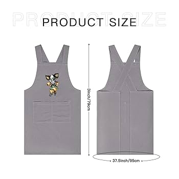 【新品・未使用】ジョジョの奇妙な冒険　ジョジョ　イギー　エプロン　焦茶★ Amazon｜ジョジョの奇妙な冒険 イギー エプロン レディース