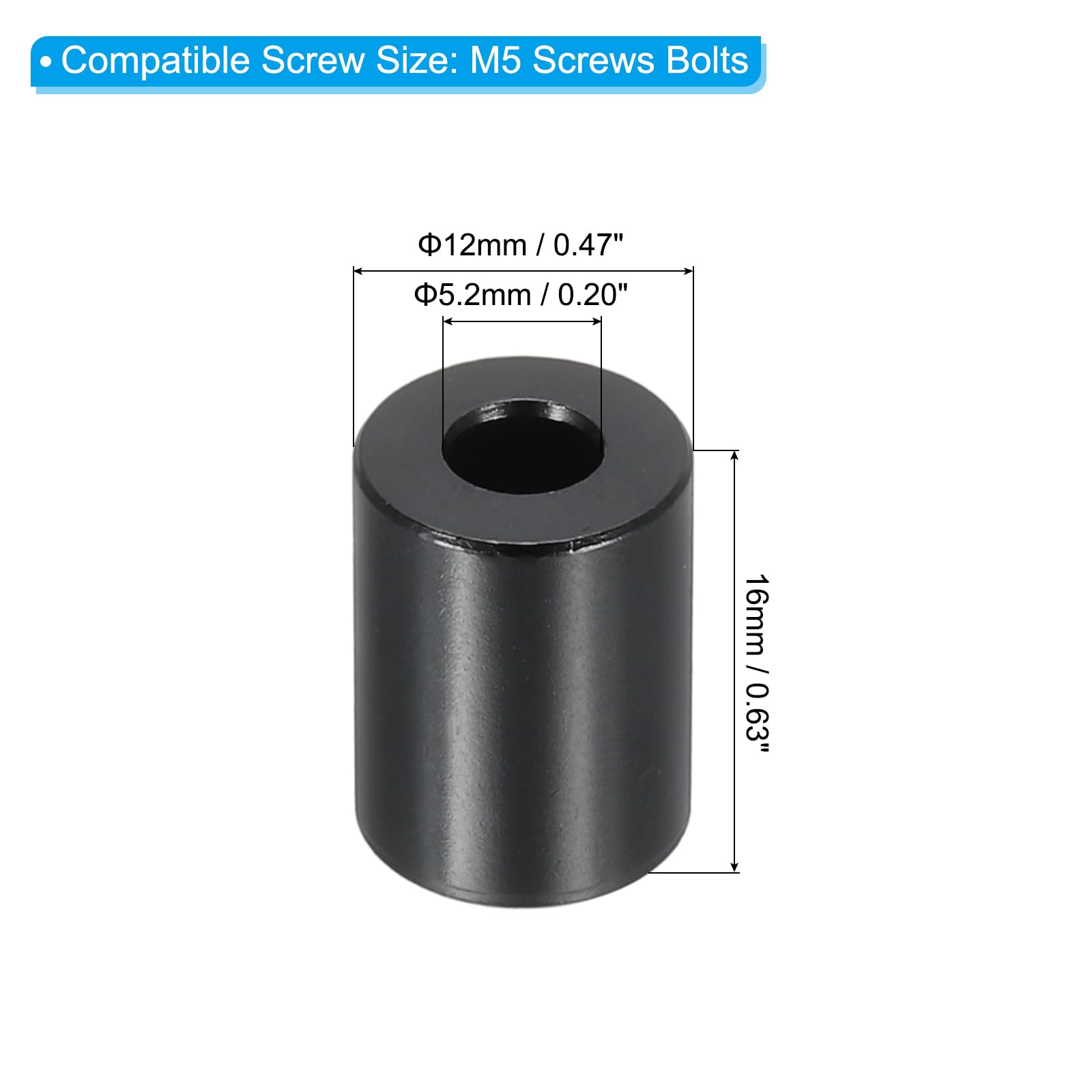 PATIKIL M5 Aluminum Spacers - Image 2