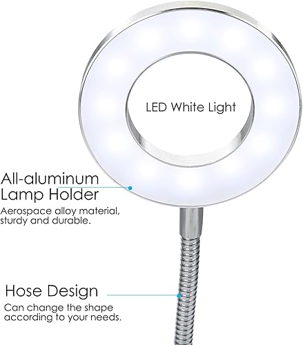 Miniatura 6 de Maquillaje, USB Maquillaje Tatuaje Lámpara LED, Lámparas de Belleza, Microblading Luz Belleza con Abrazadera LED Lámpara de Escritorio para Cejas/