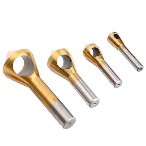 Miniatura 6 de OCGIG 4pcs titanio recubierto avellanado chaflán herramienta desbarbado herramienta conjunto metal madera brocas Zhongbo negocio