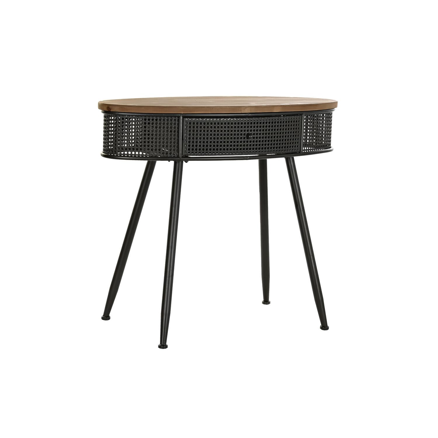 Console en sapin et métal noir 90,5x39x78 cm pour entrée