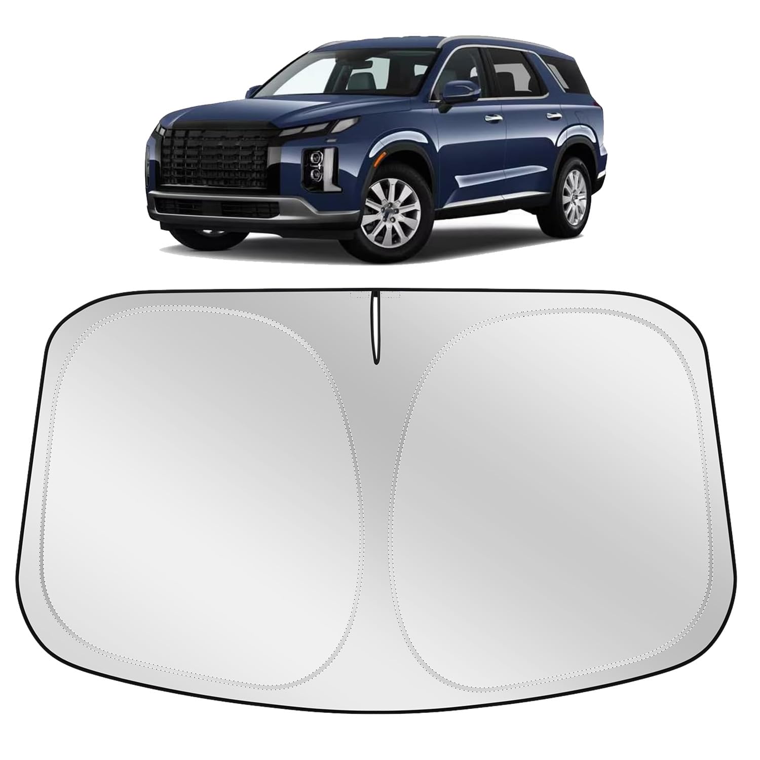 XHRING Windshield Sun Shade Sunshade Compatible with Hyundai Palisade 2025 2024 2023 2022 2021 2020 SUV Accessories Car Front Window Sun Shield Cover