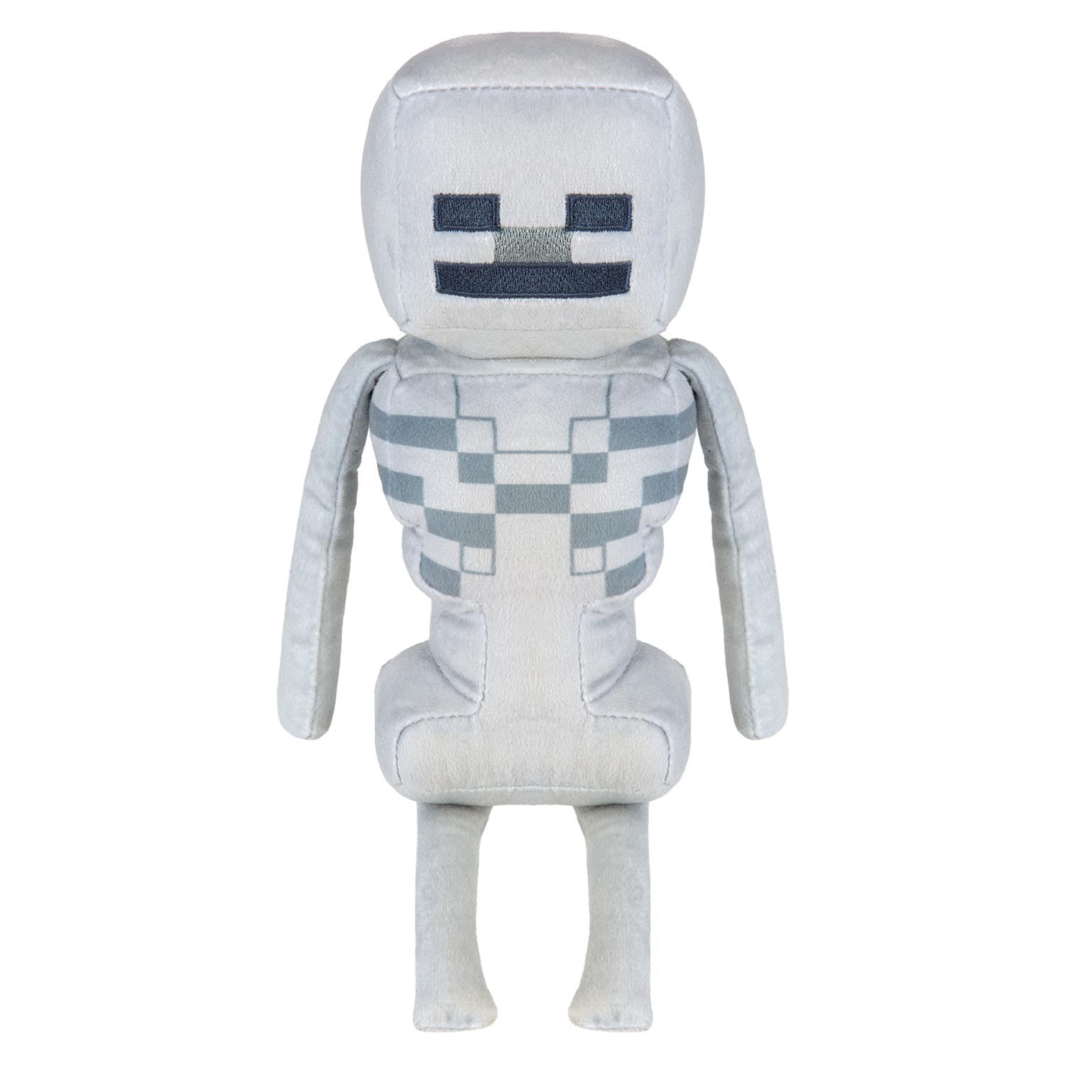 VFM e-Store - Minecraft Skeleton Soft Toy - Video Game Character - Officially Licensed Collectible Toy Gifts for Kids & Fans - Grey - 28cm X 15cm