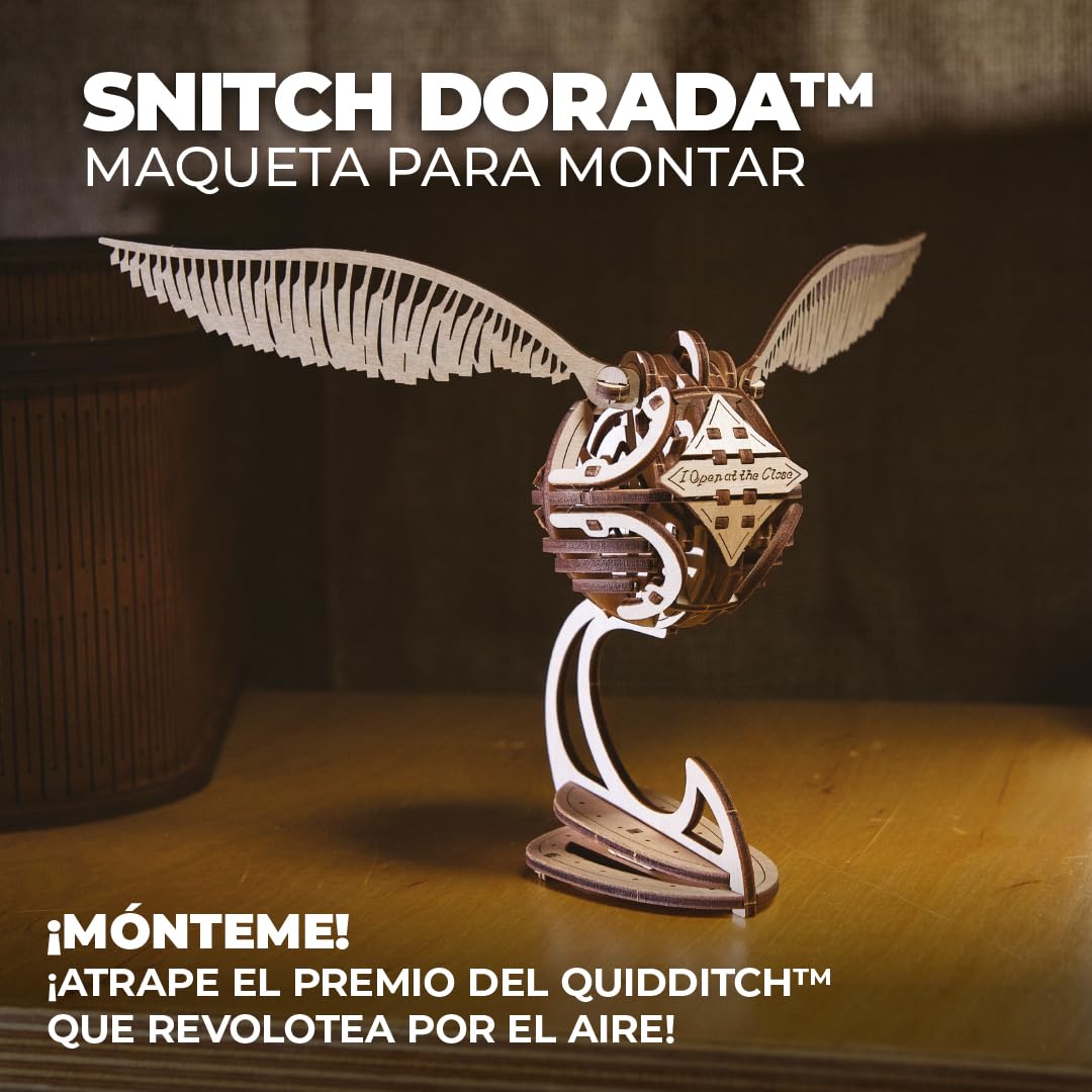 UGEARS Puzle de Madera 3D para Adultos de Harry Potter, modelismo, Golden Snitz, Kit para maqueta, Adultos, Manualidades para Adultos, Dia del Padre