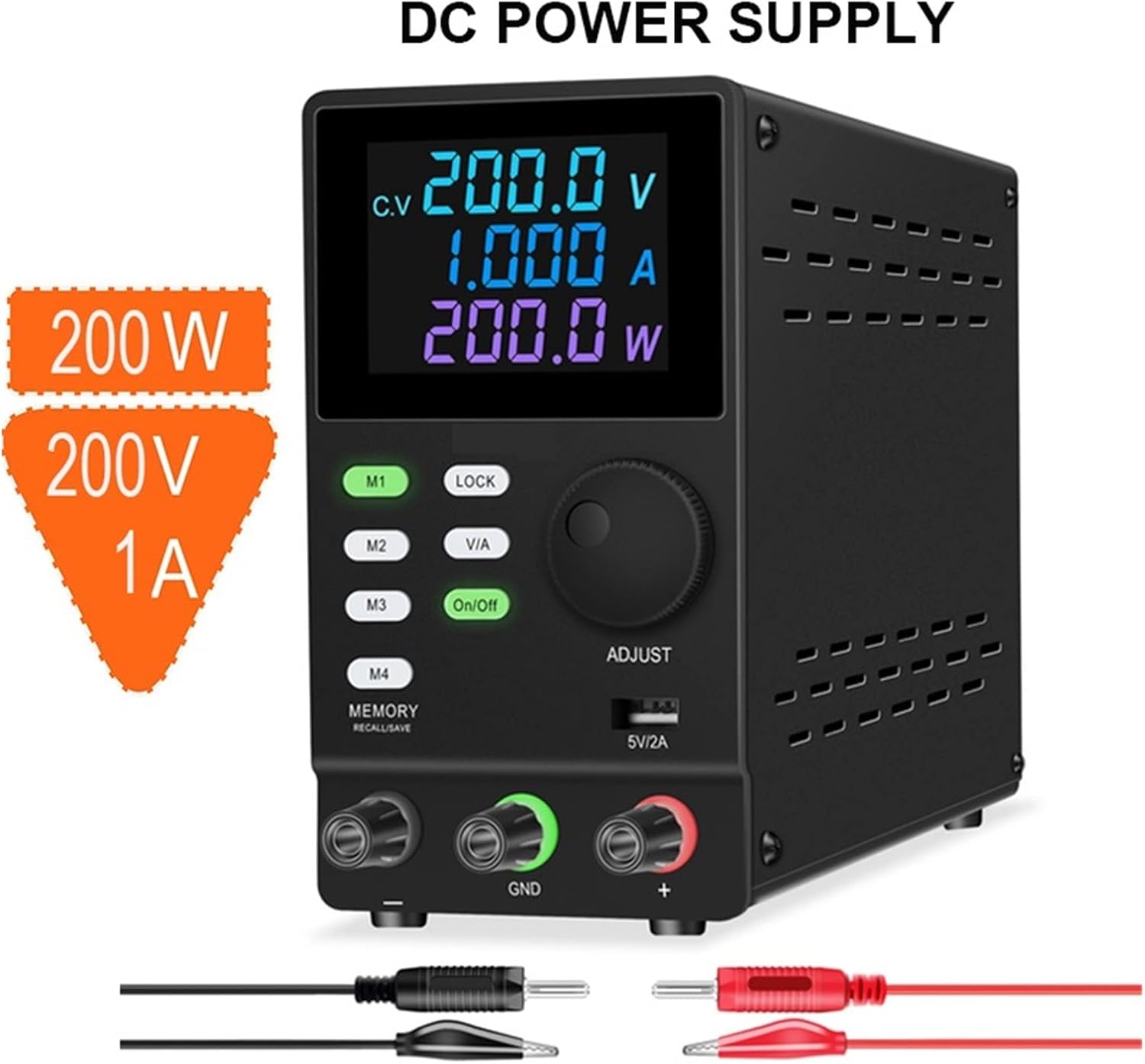 自動切り替え安定化電源、低雑音、 200V 1A DCベンチ電源電圧レギュレータ調整可能安定化可変LEDディスプレイレギュレータスイ -  FIRAWASPORT.COM