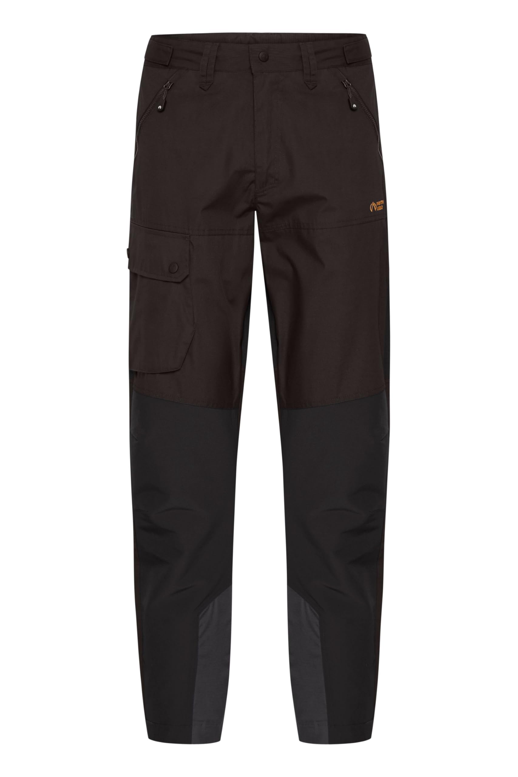 NBHoki Pantaloni da uomo per attività all'aria aperta, da trekking, elasticizzati, traspiranti, con chiusura in velcro regolabile, passanti per cintura con cerniera, Nero (1001), L