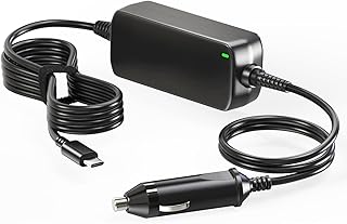Zolt Car Charger Laptop USB C, 12-24 V Car Charger DC Power Supply Charging Cable for Lenovo HP Dell Acer Asus Chromebook Samsung MacBook Car Charger, 100 W Max.