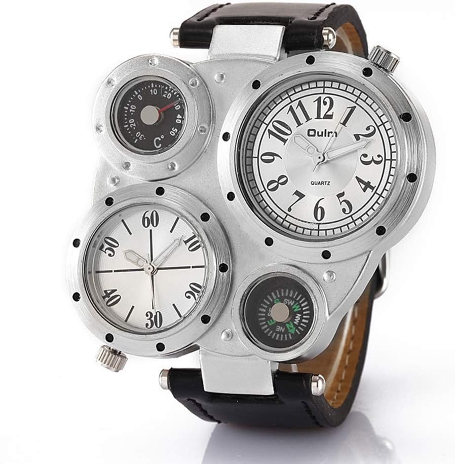 Carrie Hughes Men's Steampunk Automatic Watch Self-Winding Mechanical Skeleton Leather Watch