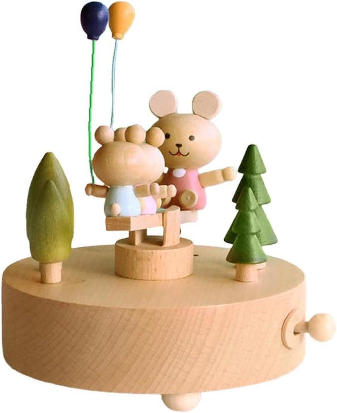 Wooden Music Box | Creative Ballet Dancer Train Cake Music Boxes | Kids Entertainment Toys with Elegant, Lovely Crib Ornaments for Children Room