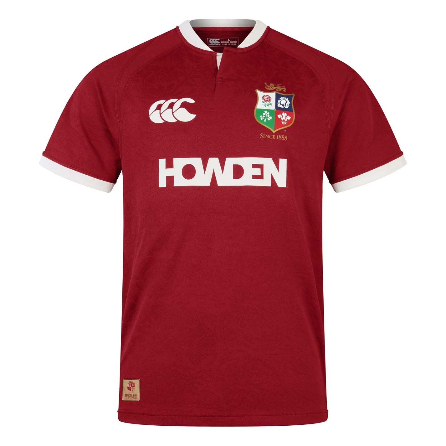 British & Irish Lions Unisex Canterbury 2025 Replica Rugby Jersey, Red Dahlia, 3XL
