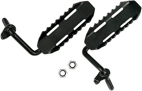 Xprite Pedal de descanso de clavijas delanteras de acero para Jeep Wrangler JK 2DR JKU 4DRR 2007-2018, 1 par