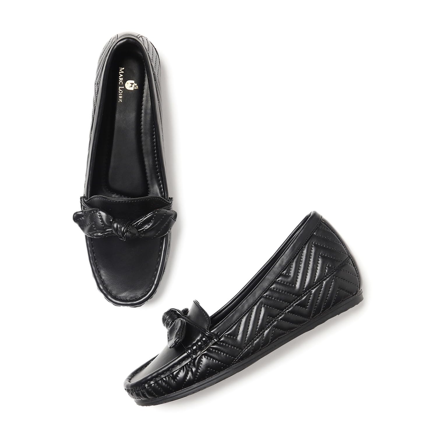 marc loire Women Comfortable Heeled and Textured Loafer Shoes Casual & Formal Footwear-picture-28