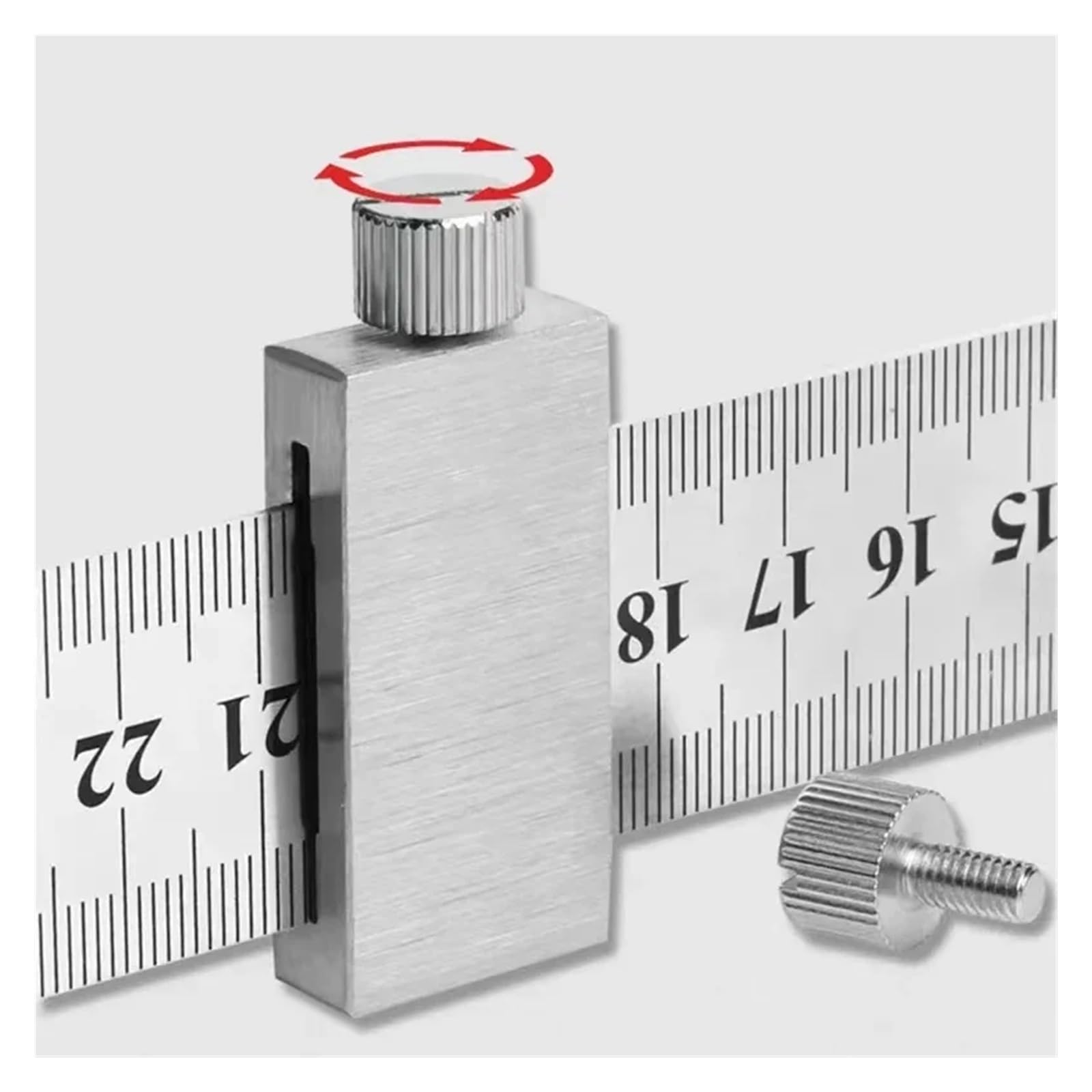 Stolarz metalowy Kątownik stolarski Narzędzia stolarskie Stal ciesielska Linijka pozycjonująca Blok graniczny Wskaźnik pomiarowy(39mm)