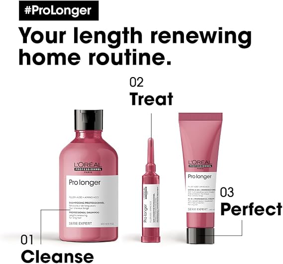 L'Oréal Professionnel Paris Serie Expert Pro Longer Shampoo That Renews and Condenses the Appearance of Hair Ends 300ml