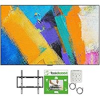 LG OLED55GXPUA 55 inch GX 4K Smart OLED TV with AI ThinQ Bundle with TaskRabbit Installation Services + Deco Gear Wall Mount + HDMI Cables + Surge Adapter