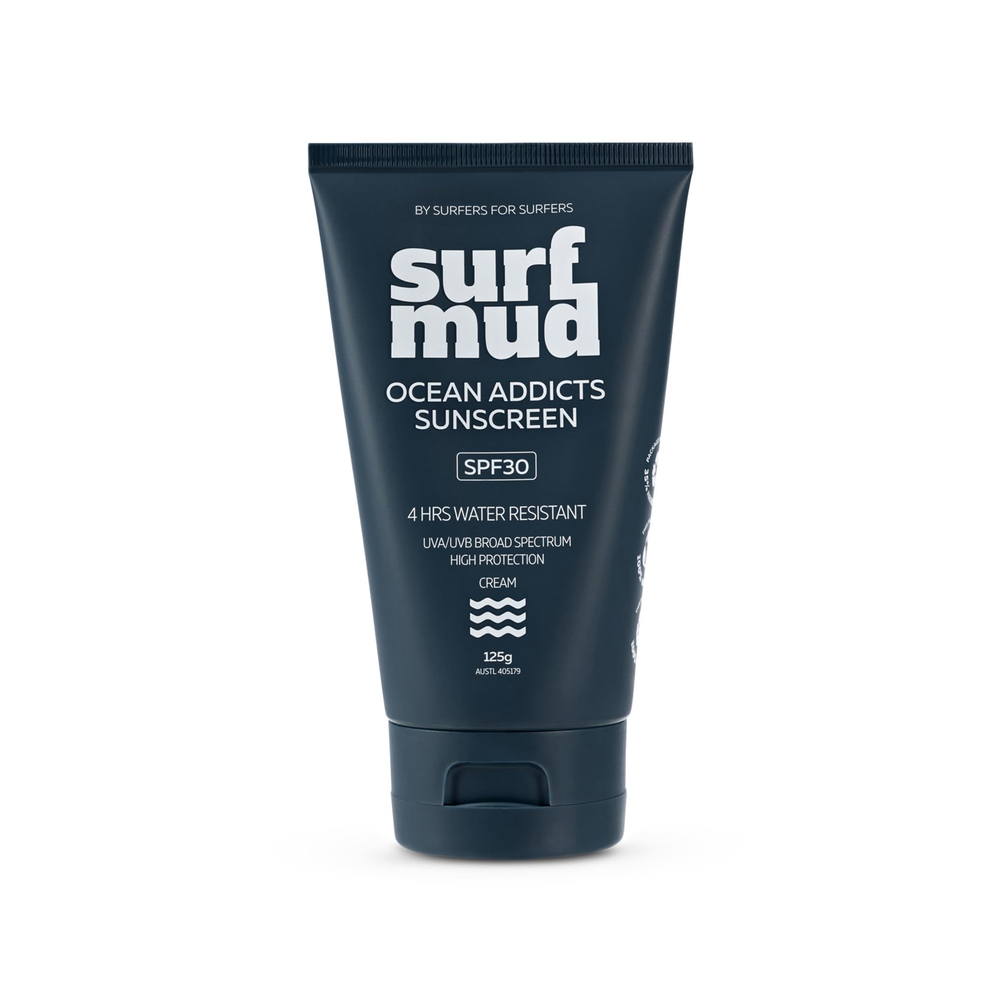 Ocean Addicts SPF30 Sunscreen 125g SURFMUD Australia