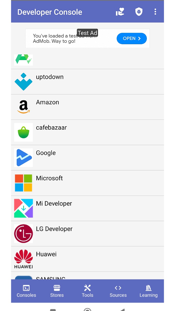 Developer Console-Aplicación en Amazon Appstore